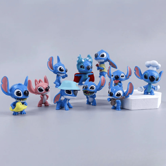 10 - Pcs Mini Lilo & Stitch Action Figures Toy Doll Set 3+ - Nesh Kids Store