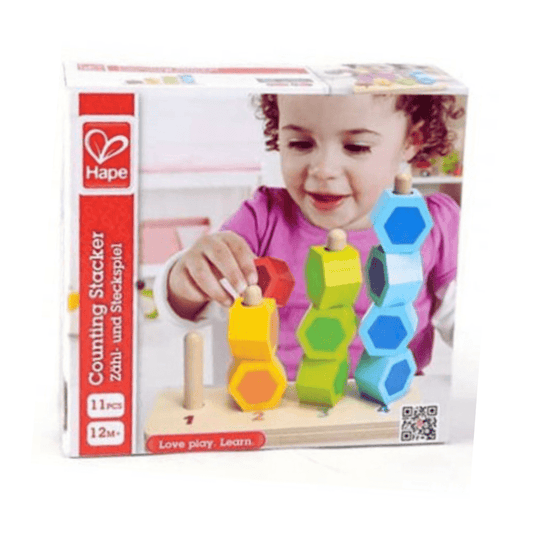 11 pcs Wooden Counting Stacker (12m+)