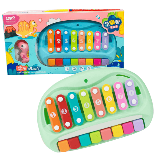2 - in - 1 Music 8 Keys Xylophone Piano Toy - Nesh Kids Store