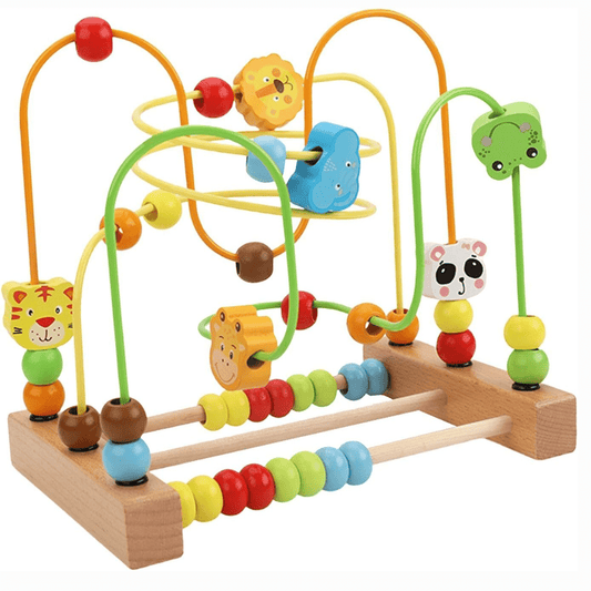 2 - in - 1 Wooden Bead Maze & Abacus Toy - Nesh Kids Store