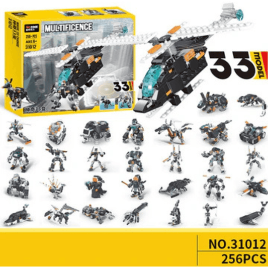 256 pcs 33 in 1 Changeable Series Bricks Model 6+ - Nesh Kids Store