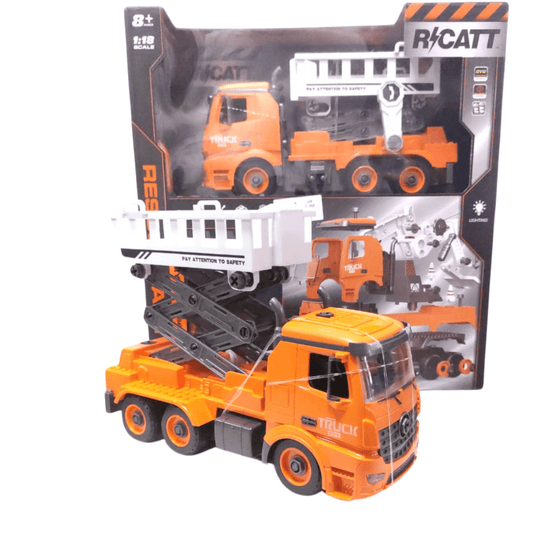 3-in-1 Remote Control DIY Assembly City Service Truck – Build, Play, Learn!