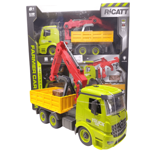 3 - in - 1 Remote Control Dowellin Crane Truck Toy – Build, Play, Explore! - Nesh Kids Store