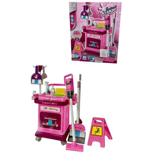 40-Piece Children's Cleaning Set with Functional Vacuum Cleaner (Ages 3+) - Nesh Kids Store
