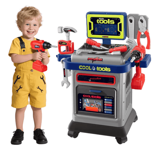 41-Piece Kids Tool Bench with Electric Drill – STEM Workbench Toy (Ages 3+) - Nesh Kids Store