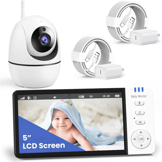 5 - inch Large Ultra HD Display Baby Camera Monitors - Nesh Kids Store