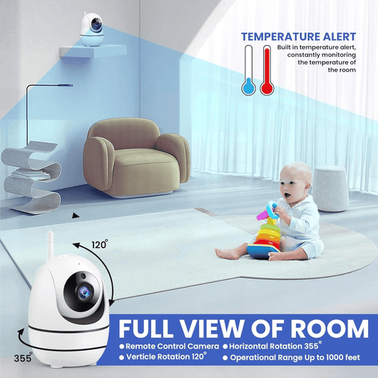 5 - inch Large Ultra HD Display Baby Camera Monitors - Nesh Kids Store