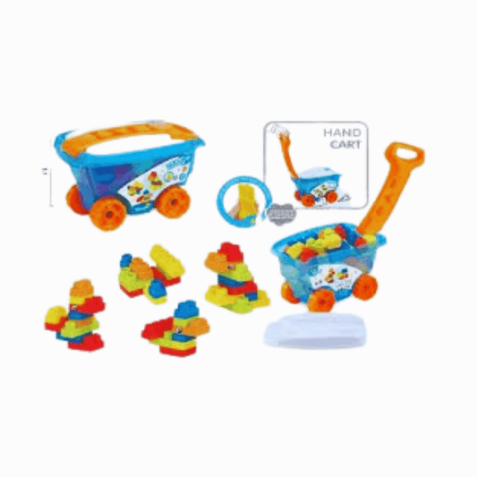 55 pcs Rolling Blocks Storage Cart 3+