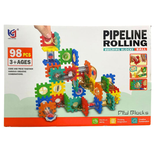 98 Pcs Pipeline Rolling Building Blocks & Ball - Nesh Kids Store