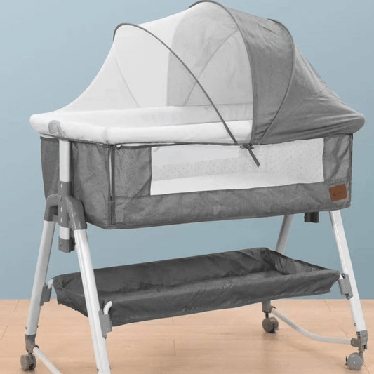 Baby Bedside Bassinet KJC‑1 - Grey - Nesh Kids Store