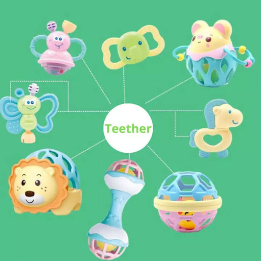 Baby Rattle Set (7 Pc with Box) - Nesh Kids Store