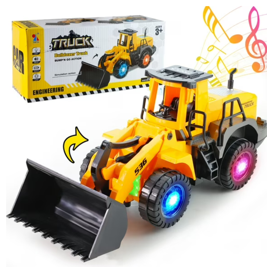 Battery Operated Automatic Bump & Go Bulldozer Vehicle - Nesh Kids Store