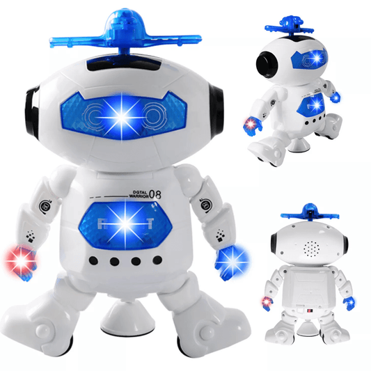 Battery Operated Dancing Robot with 3D Lights & Music – Educational Toy for Kids - Nesh Kids Store