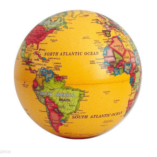 Battery Operated Magic Spinning Globe – World Map Light Globe Educational Ornament - Nesh Kids Store