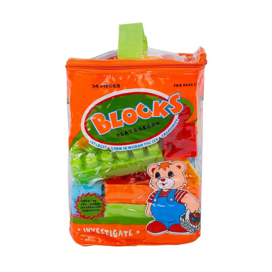 Building Blocks - 34 Pcs (HJ-3801D) - Nesh Kids Store