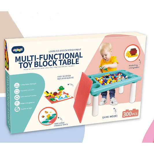Children Multi Function Toy Blocks Table With 300pcs Building Block - Nesh Kids Store