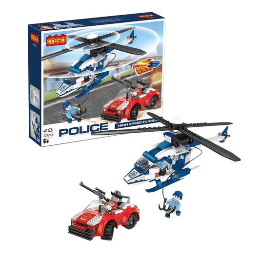 COGO 4163 – 229‑Piece Police High - Speed Pursuit - Nesh Kids Store