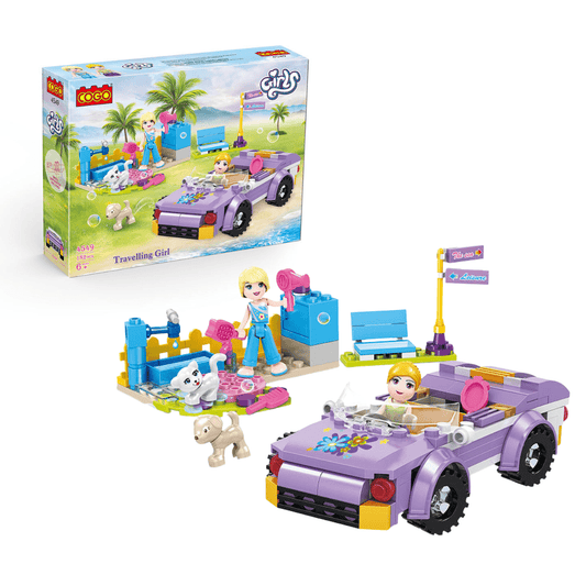 COGO 4549 – Girls Series Educational Fashion Gift Store & Car (182 pcs) - Nesh Kids Store