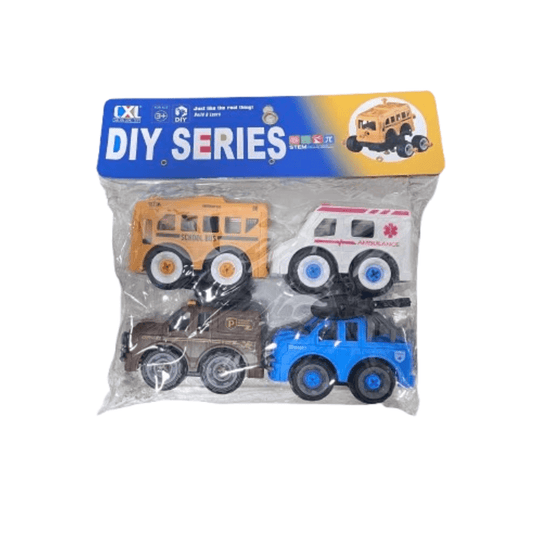 DIY Series Car (4pcs) ACCXL900-106A - Nesh Kids Store