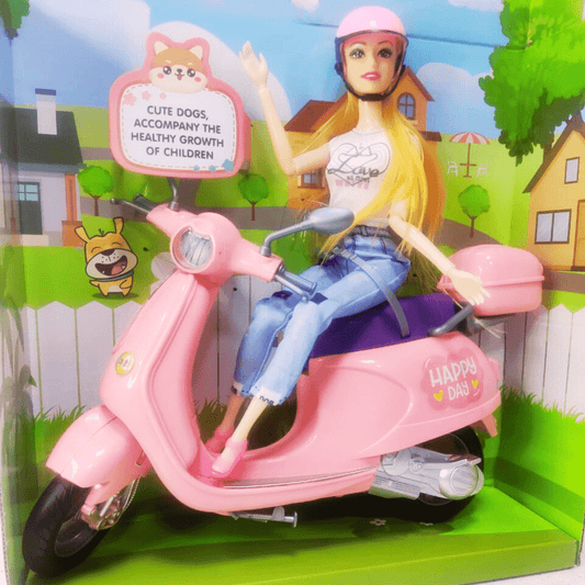 Doll with Scooter Summer Outing Set (3+) - Nesh Kids Store