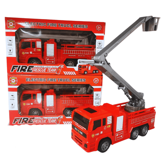 Friction Pull & Push Fire Truck Toy 3+ - Nesh Kids Store