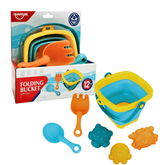 Huanger Folding Bucket 5 - Piece Bath & Beach Toy Set - Nesh Kids Store