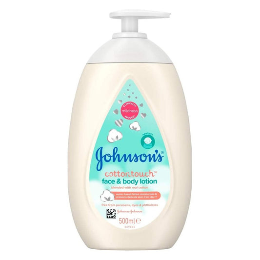 Johnson's Cottontouch Face & Body Lotion, 500ml - Nesh Kids Store