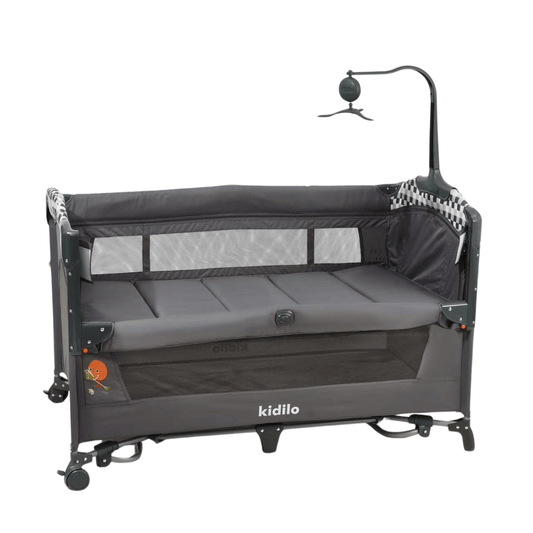 Kidilo Bed side Travel Cot UP650A - GREEN - Nesh Kids Store