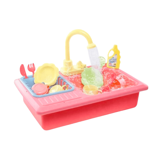 Kids Kitchen Sink Toy with Motorized Tap – Real Water Circulation System - Nesh Kids Store