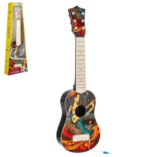 Kids Toy Guitar 60cm “Girl’s Club” with 6 Strings 3+ - Nesh Kids Store