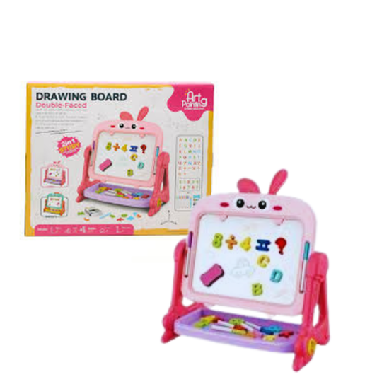 MAGNETIC COLORFUL DRAWING BOARD-Double Side (3+) - Nesh Kids Store