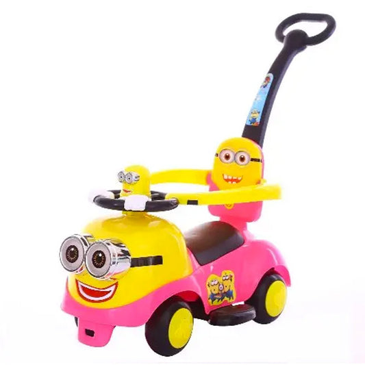 Minion Ride on Car with Handle & Safety Bars - Nesh Kids Store