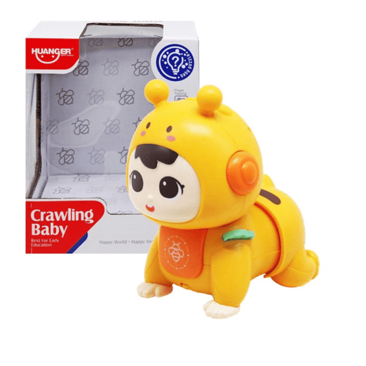 Musical Crawling Doll for Babies – Yellow & Pink - Nesh Kids Store