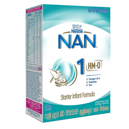 Nestle NAN 1 HMO Starter Infant Formula with Iron – Birth to 6 months, 350g Bag In Box Pack - Nesh Kids Store