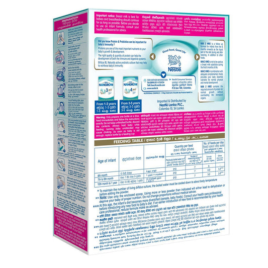 Nestle NAN 2 HMO Follow Up Formula with Iron -6-12 Months, 350g Bag In Box Pack - Nesh Kids Store