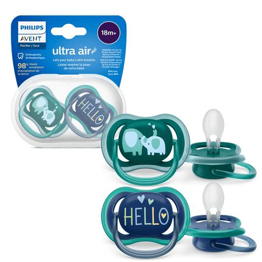 Philips Avent Ultra Air Pacifier SCF349/18 – 18 Months+ - Nesh Kids Store