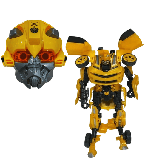 Robot Transformer Bumblebee with Hero Mask – Transforming Robot + Accessories - Nesh Kids Store