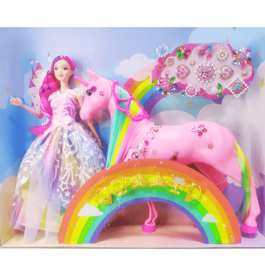 Shasha Doll and colour Unicorn (3+) - Nesh Kids Store