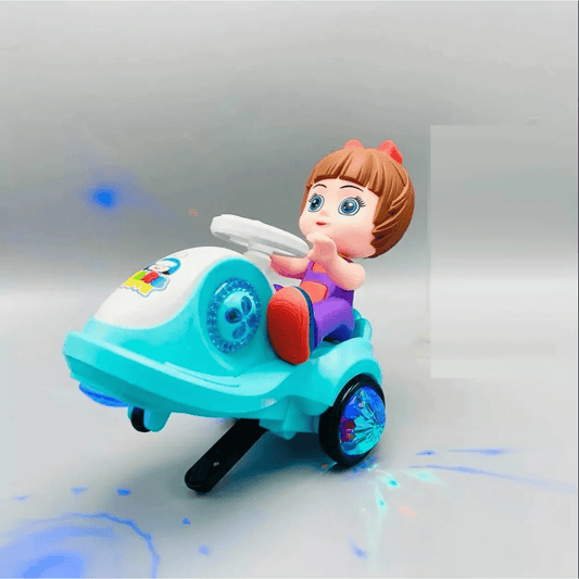 Stunt Dancing Car with Flashing Lights, Music & 360° Revolution – 3+ - Nesh Kids Store