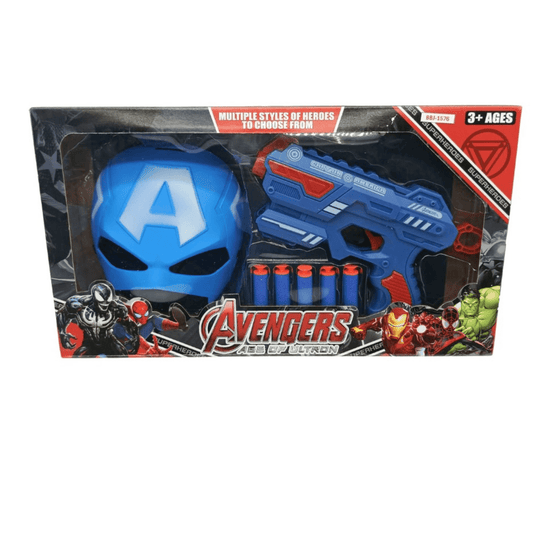 Superhero Mask & Soft Bullet Blaster Set - Nesh Kids Store