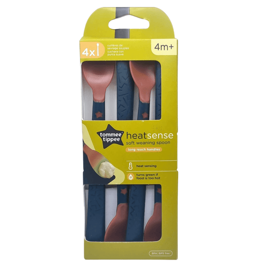 Tommee Tippee Heat Sense Soft Weaning Spoon (4m+ | 4 pcs Pack) - Nesh Kids Store