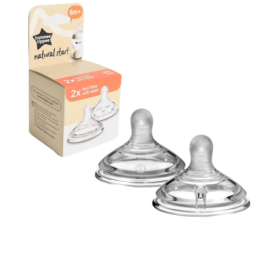 Tommee Tippee Natural Start Fast Flow Soft Teat – Pack of 2 - Nesh Kids Store