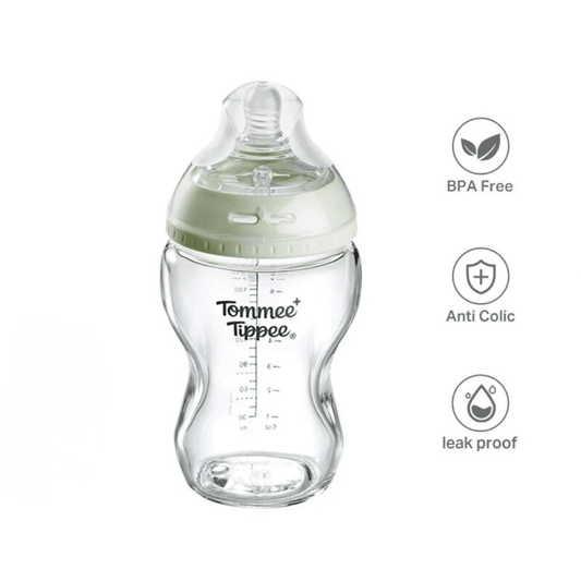 Tommee Tippee Natural Start Glass Baby Bottle 250ml - BPA Free - Nesh Kids Store