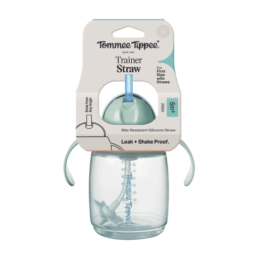 Tommee Tippee Trainer Straw 240ml – Neutral | 6m+ - Nesh Kids Store