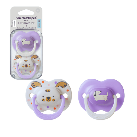 Tommee Tippee Ultra Fit Decorated Soother 18‑36m – Girl - 433658 - Nesh Kids Store