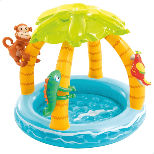 Tropical Island Baby Pool (40" x 34") – Jungle Fun for Little Ones! - Nesh Kids Store