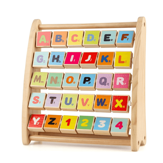 Wooden Alphabet Abacus Educational Learning Toys for Toddlers (3+) - Nesh Kids Store