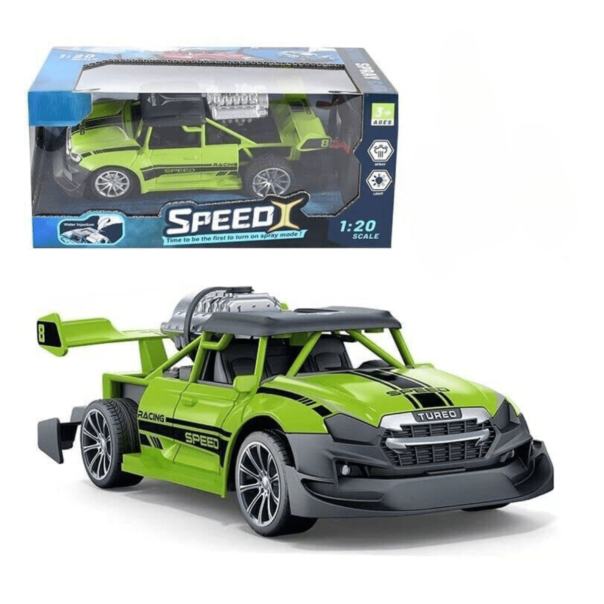 1:20 RC Stunt Spray Car 2.4GHz (6+) - Nesh Kids Store