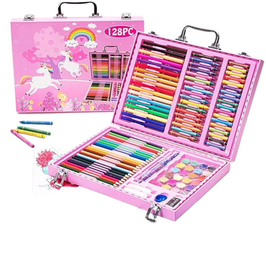 128 Pcs Drawing & Painting Kit (Ages 3+) - Nesh Kids Store