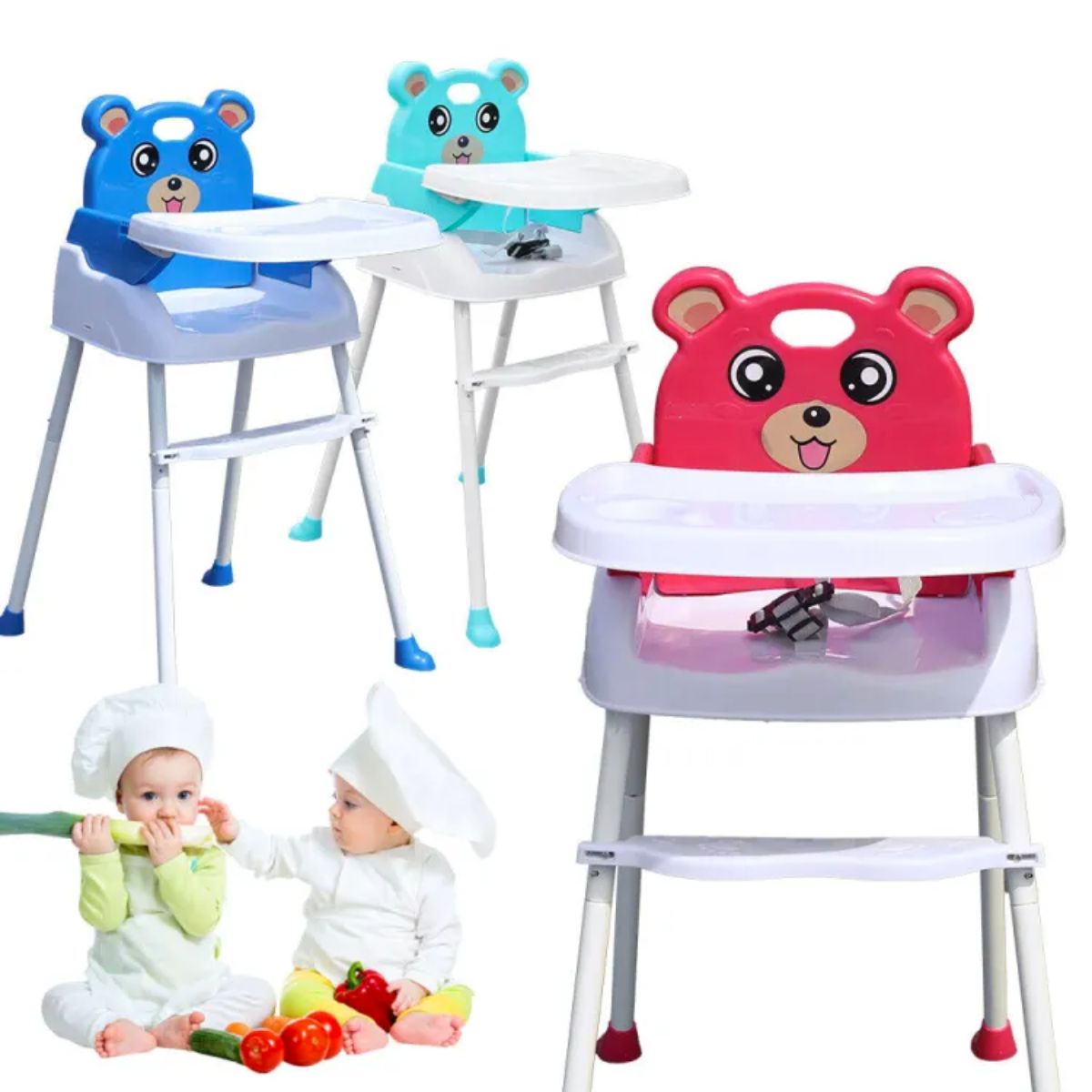 3 in 1 Adjustable Baby Feeding High Chair (BBH-218) - Nesh Kids Store